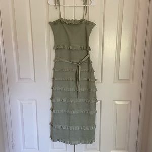V. Chapman Lily Dress - Color Sage - Size US 10 / UK 14 - worn once
